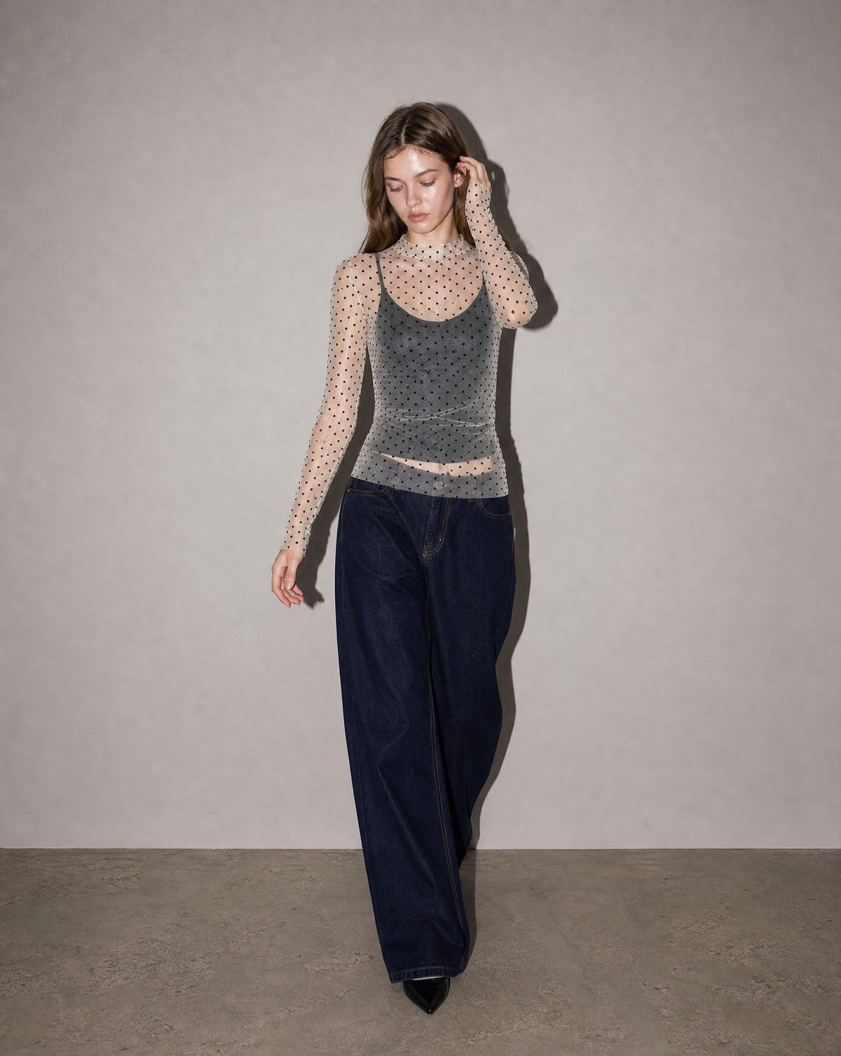 Sheer Dot Top