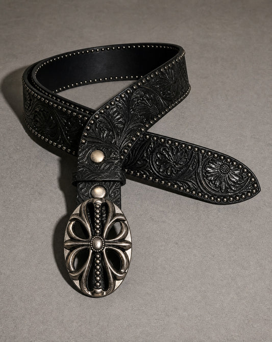 Vintage Dark Rivet Belt