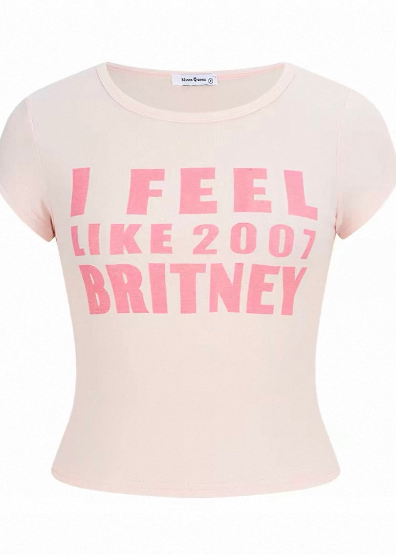 2007 Britney Pink Tシャツ