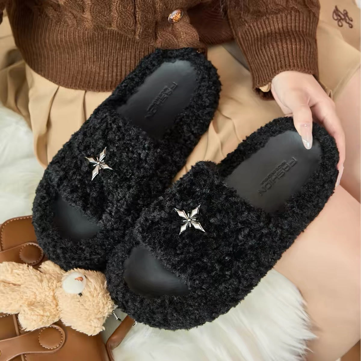 Fluffy Muse Sandals