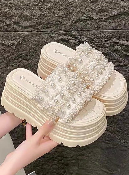 Pearl Glow Sandals +8cm