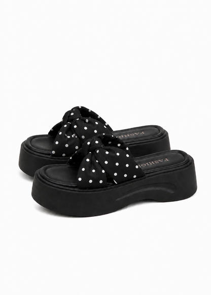 Daisy Dot Ribbon Sandals