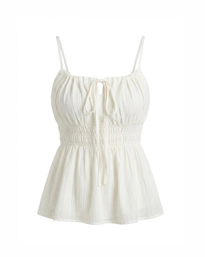Shirring Chiffon キャミトップス