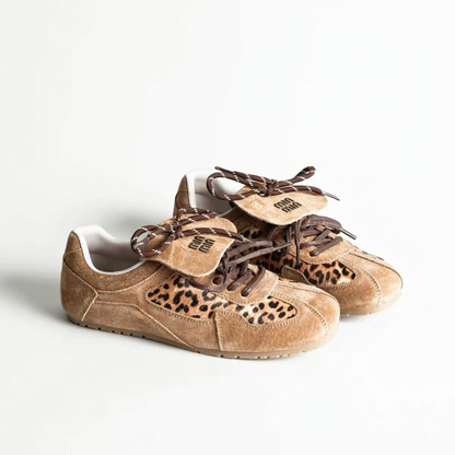 Chocolate Cowhide Sneakers