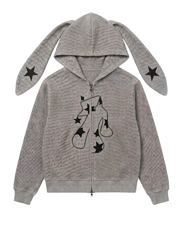 Waffle Starry ジップパーカー