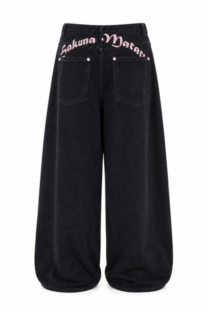 Pink Rivet Jeans