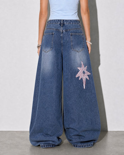 Stellar Patch Baggy Jeans