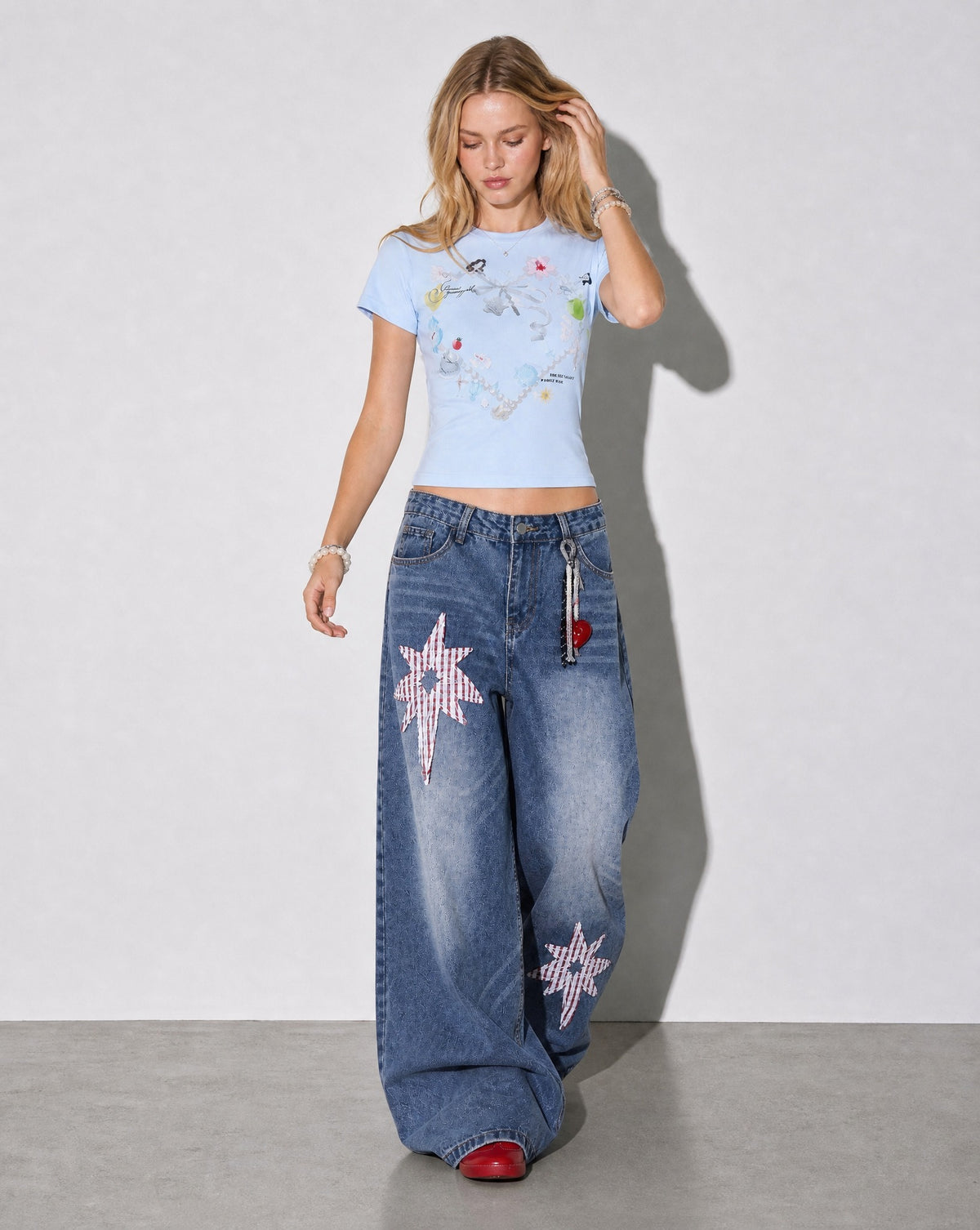 Star Patch Jeans