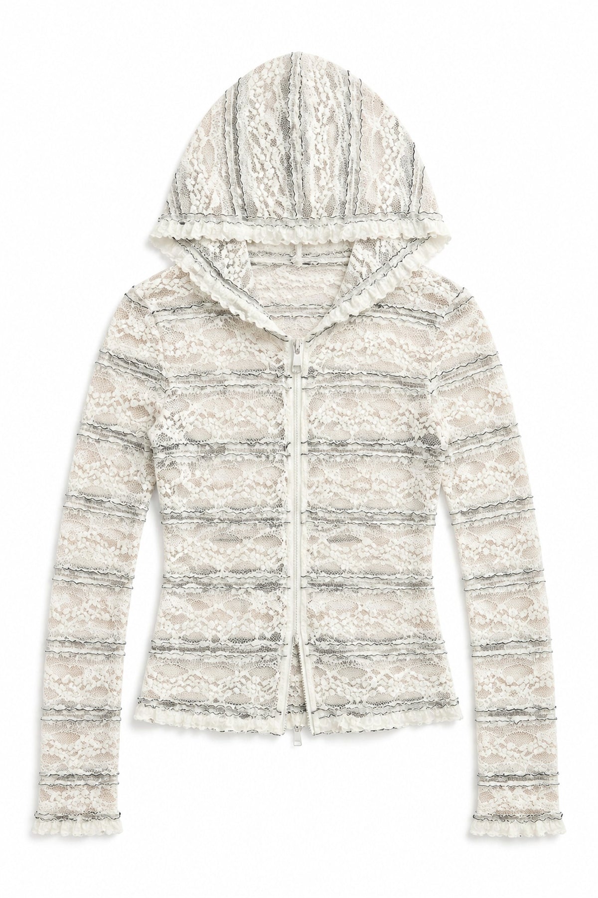 Sheer Lace Hoodie