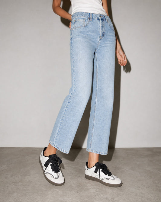 Black Hand-Stitched Low Sneakers