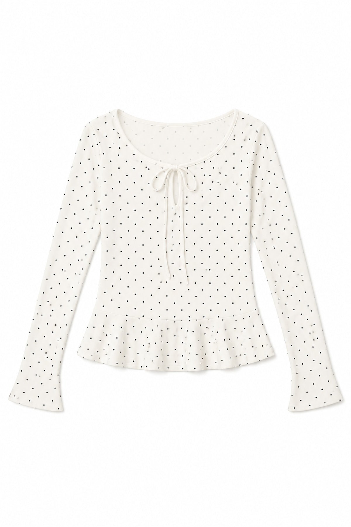 Polka Ruffle Top