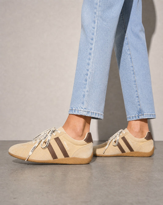 Faux Suede Low-Top Sneakers