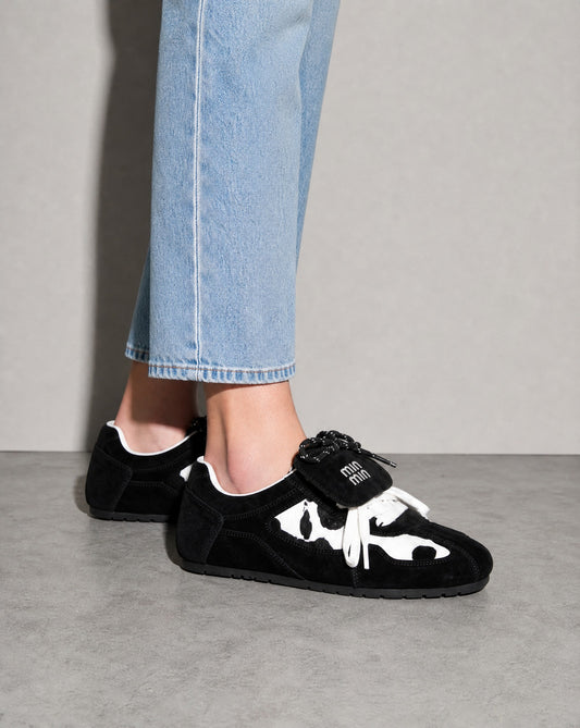 Chocolate Cowhide Sneakers