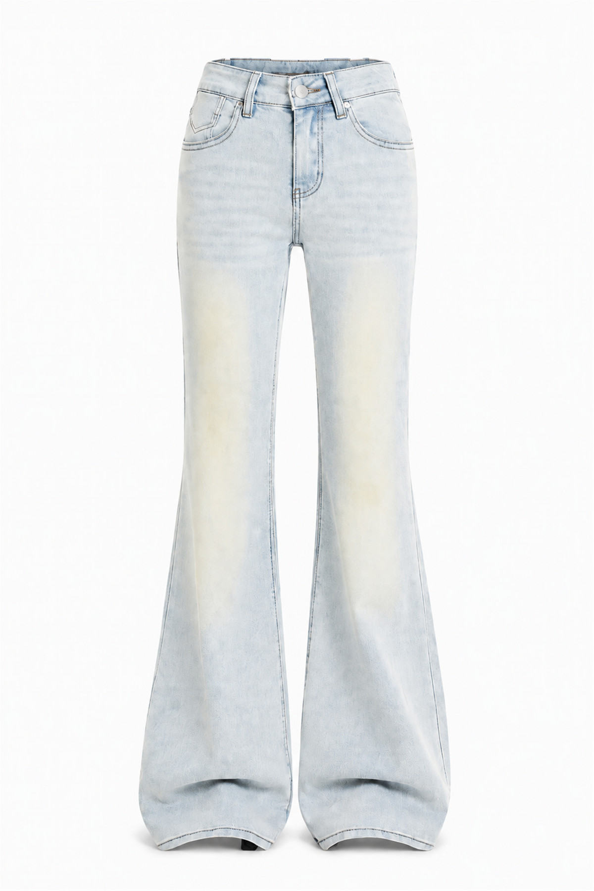Faded Flare Jeans - LIGHT BLUE