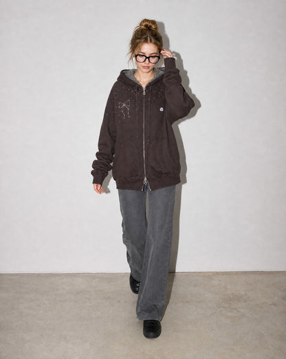 Bow Zip Hoodie