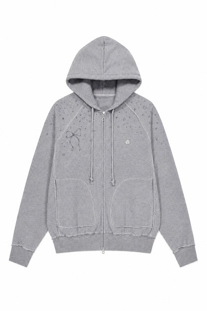 Bow Zip Hoodie