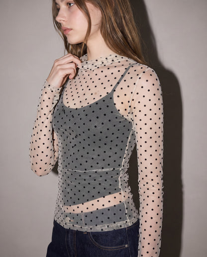Sheer Dot Top