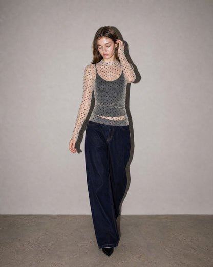 Sheer Dot Top