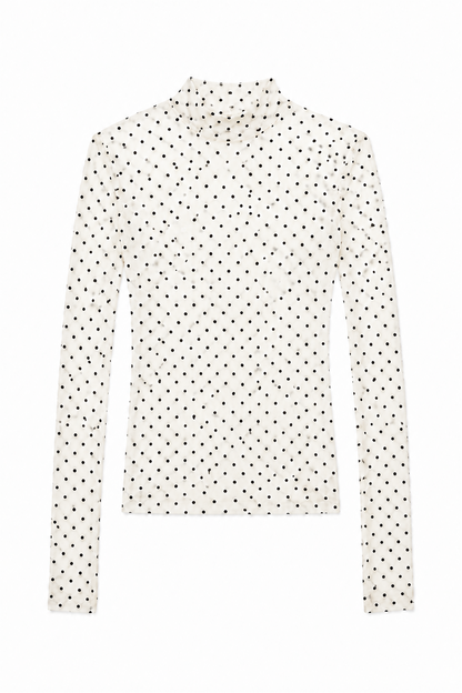 Sheer Dot Top - WHITE