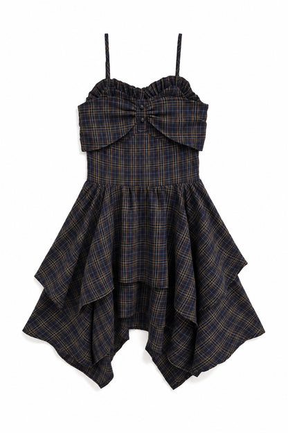 Plaid Ruffle Dress