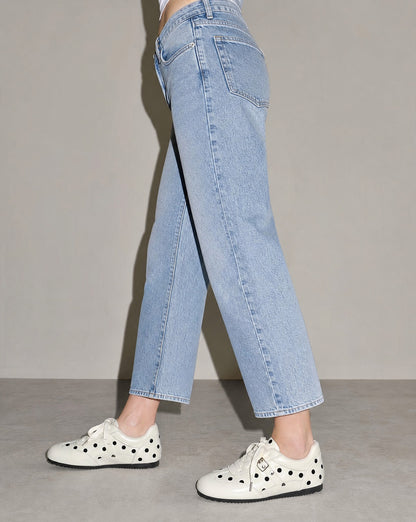 White Polka Dot Sneakers