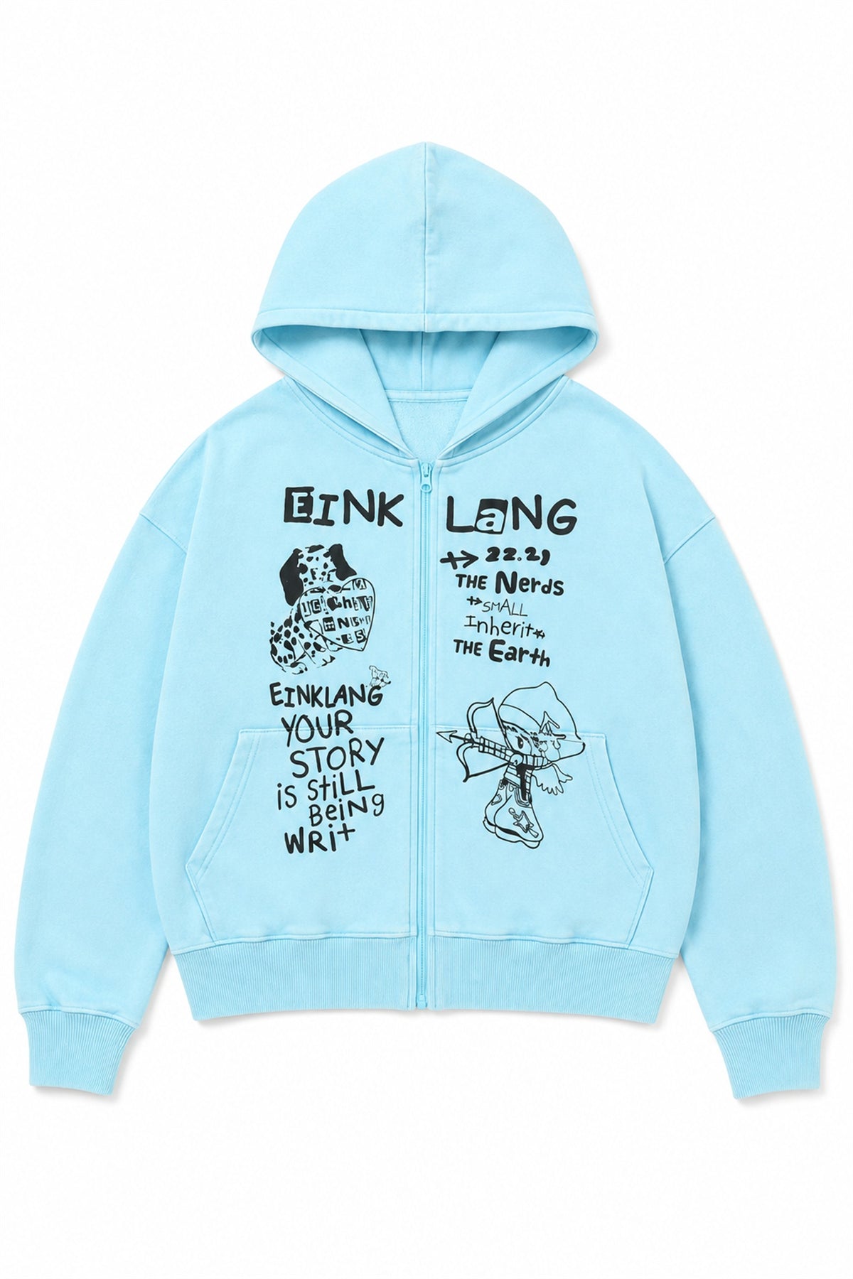 Graphic Zip Hoodie