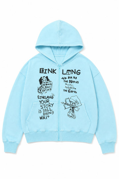 Graphic Zip Hoodie