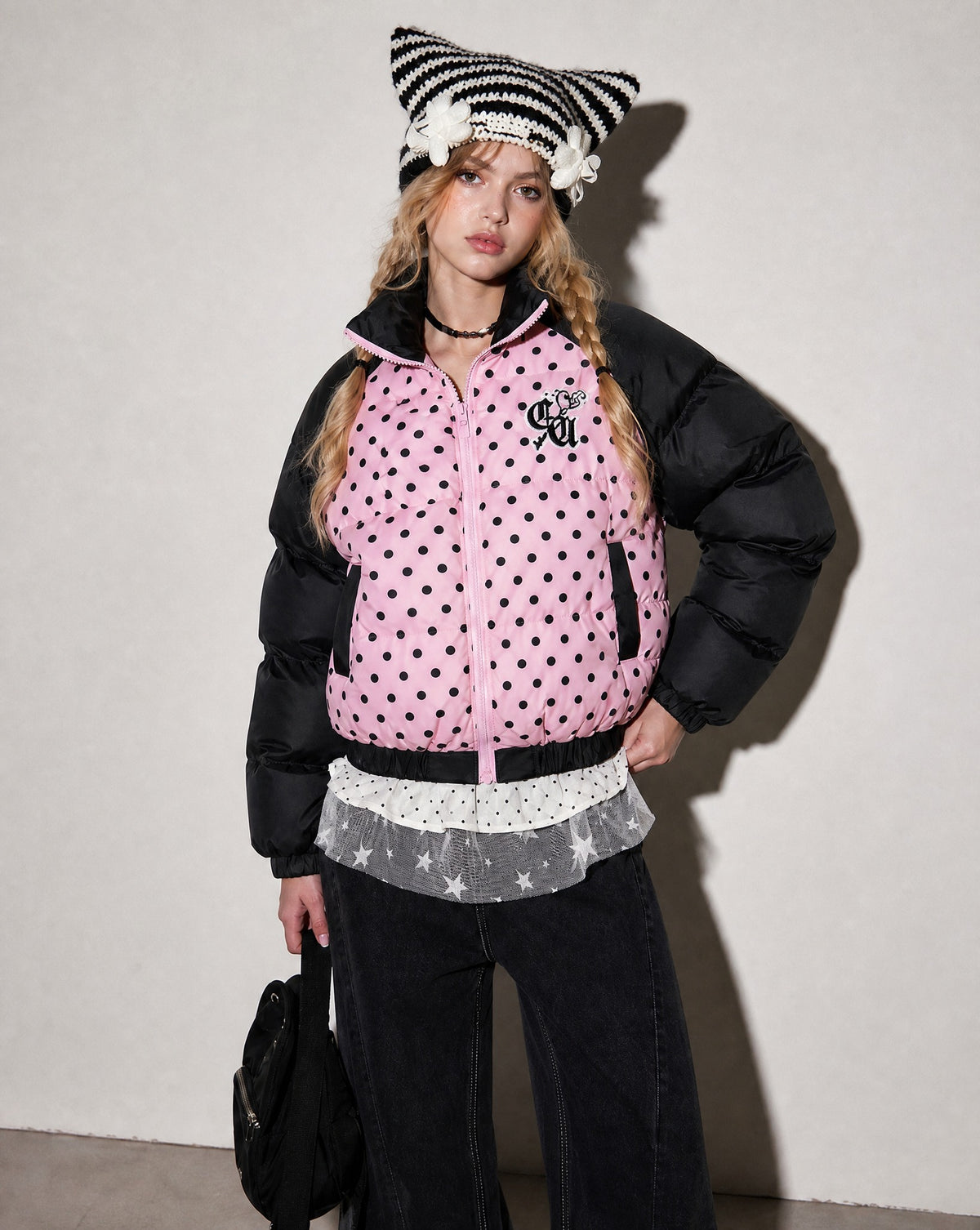 Black Cherry Dot Jacket