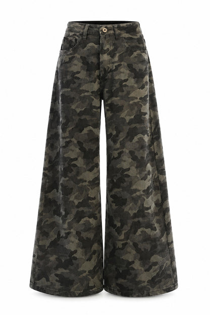 Camo Wide Jeans