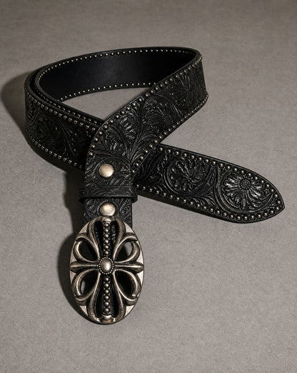 Vintage Dark Rivet Belt