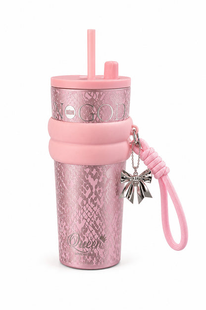Snakeskin Straw Tumbler