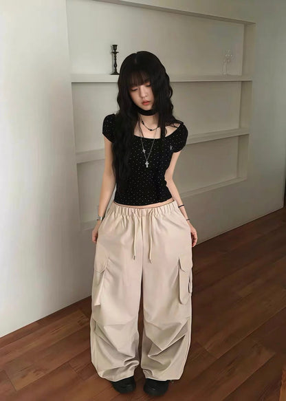 Halter tie オフショルブラウス