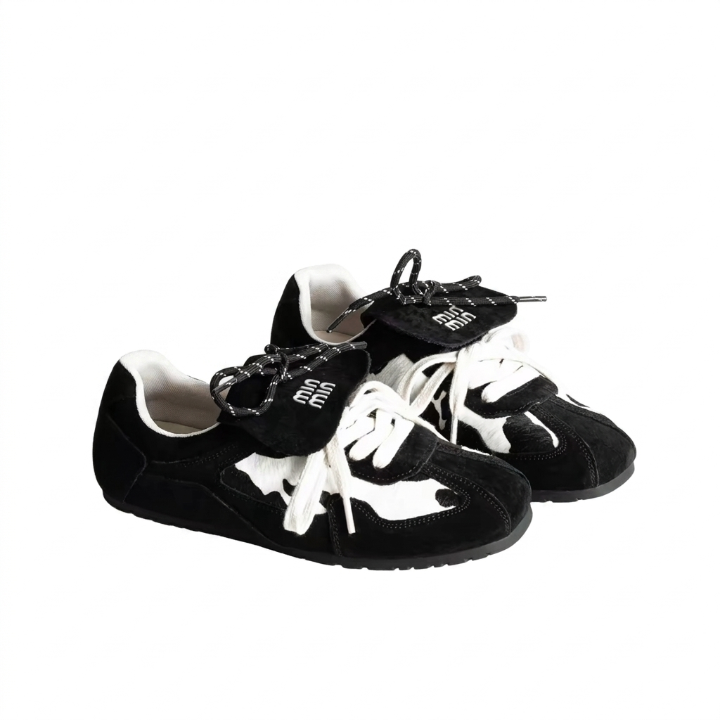 Chocolate Cowhide Sneakers