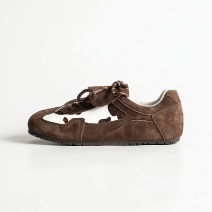 Chocolate Cowhide Sneakers