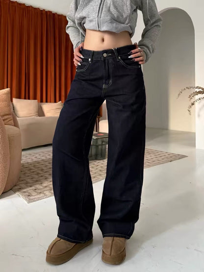 Spot & Bow Wide-Leg Jeans