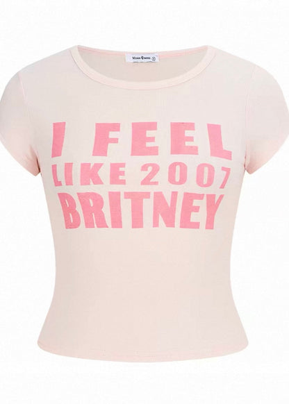 2007 Britney Pink Tシャツ