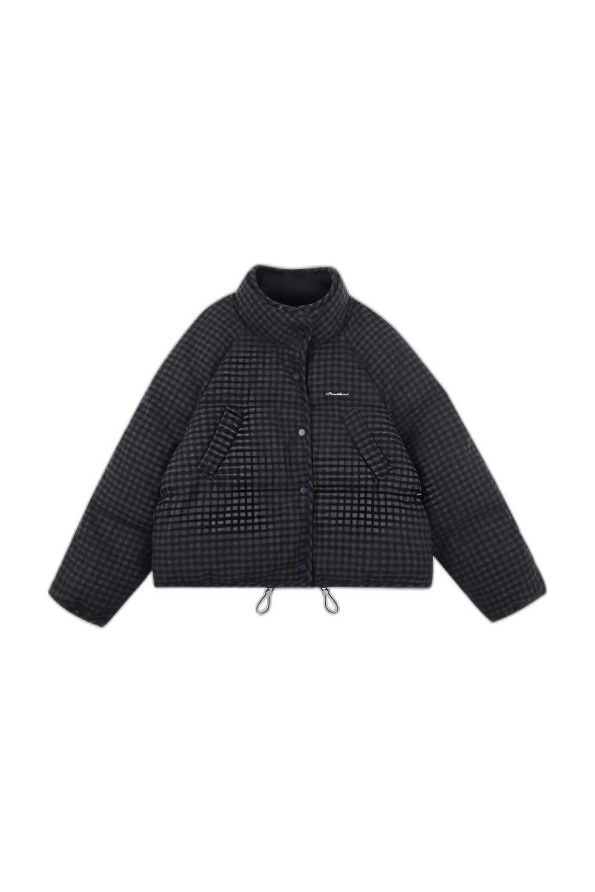 Check Drawstring Jacket