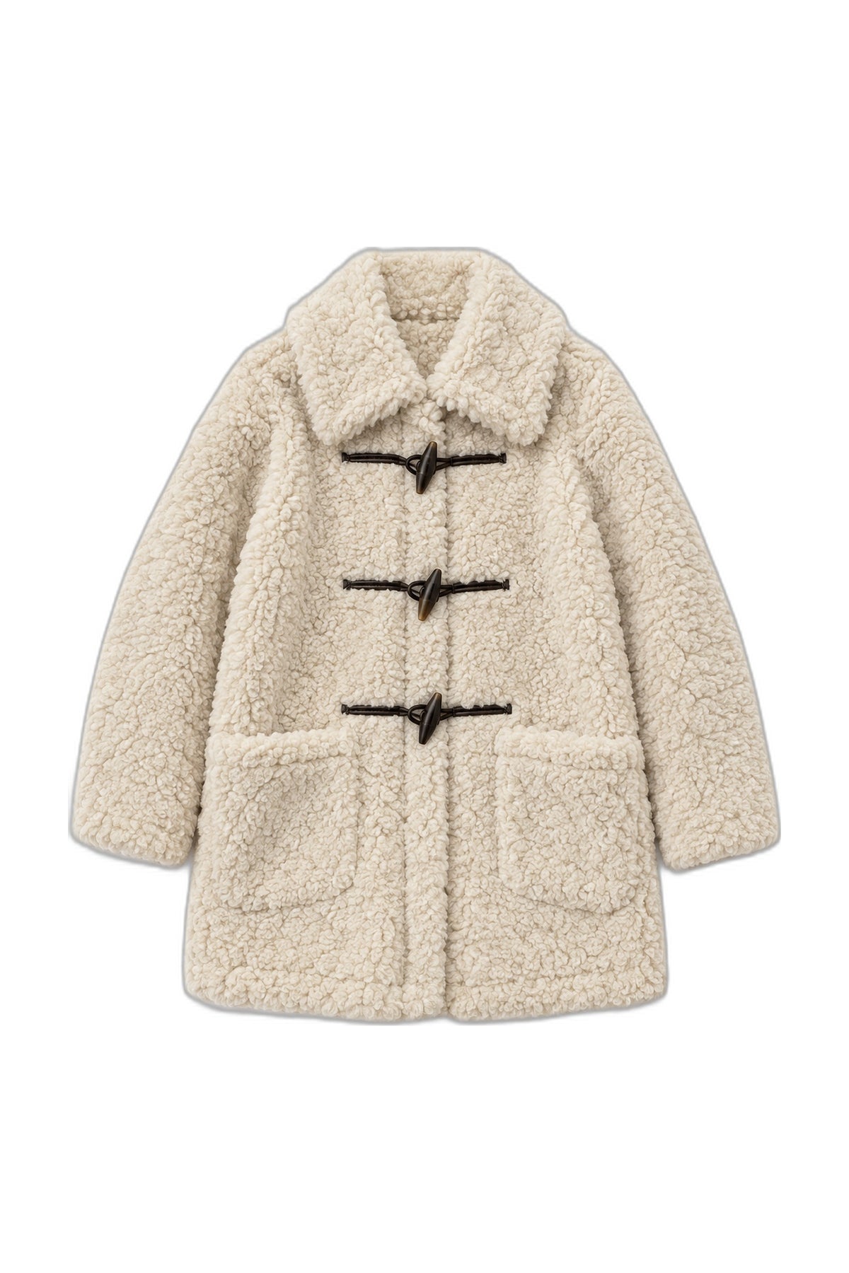 Large Collar Toggle Coat