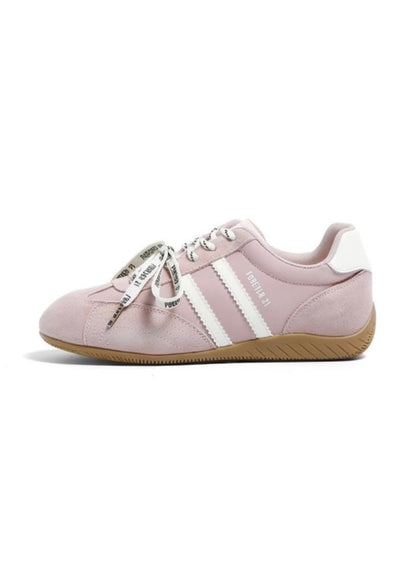 Faux Suede Low-Top Sneakers