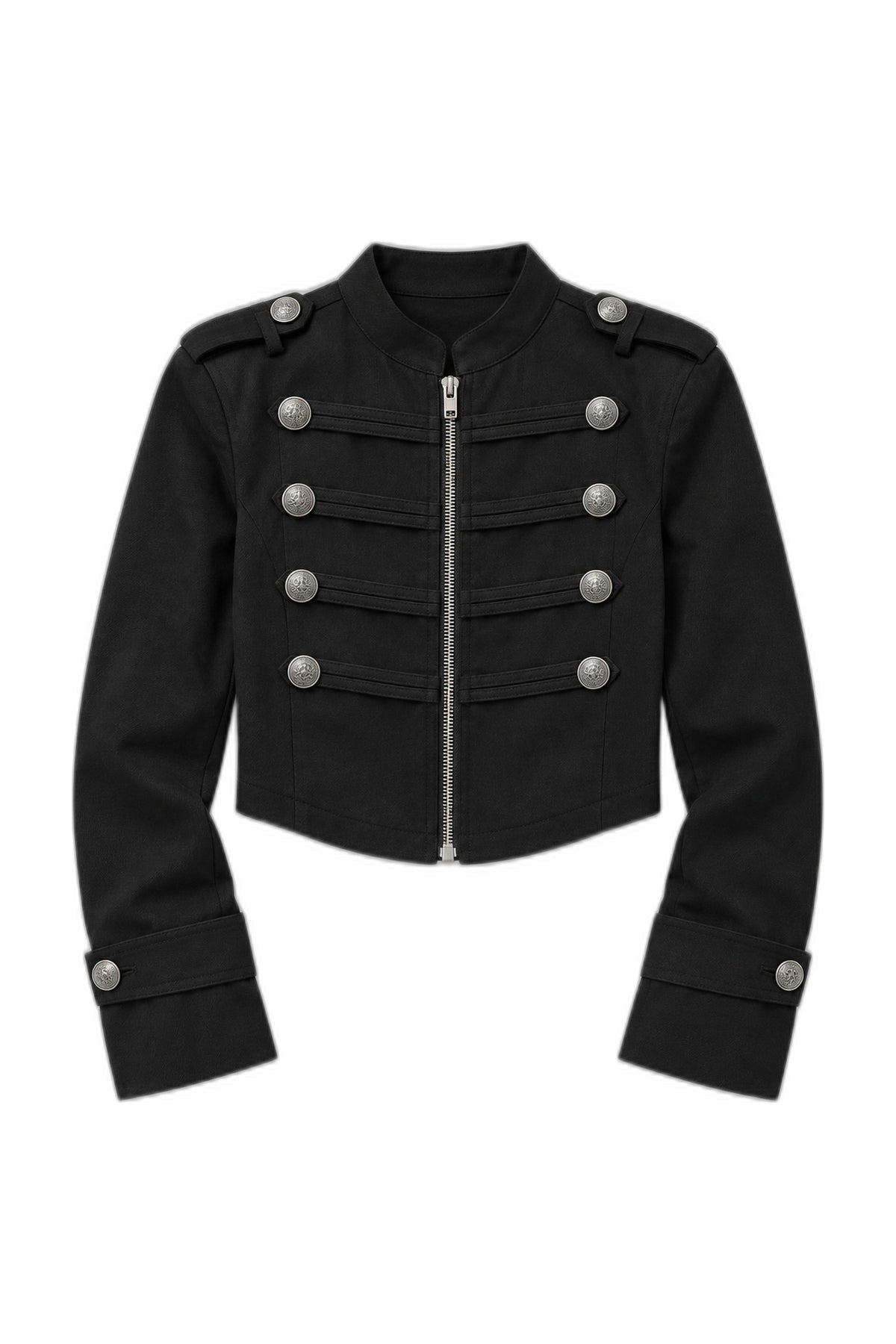 Banded Button Jacket