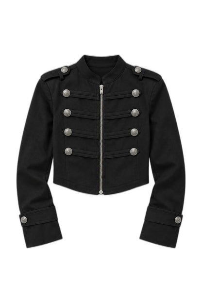 Banded Button Jacket
