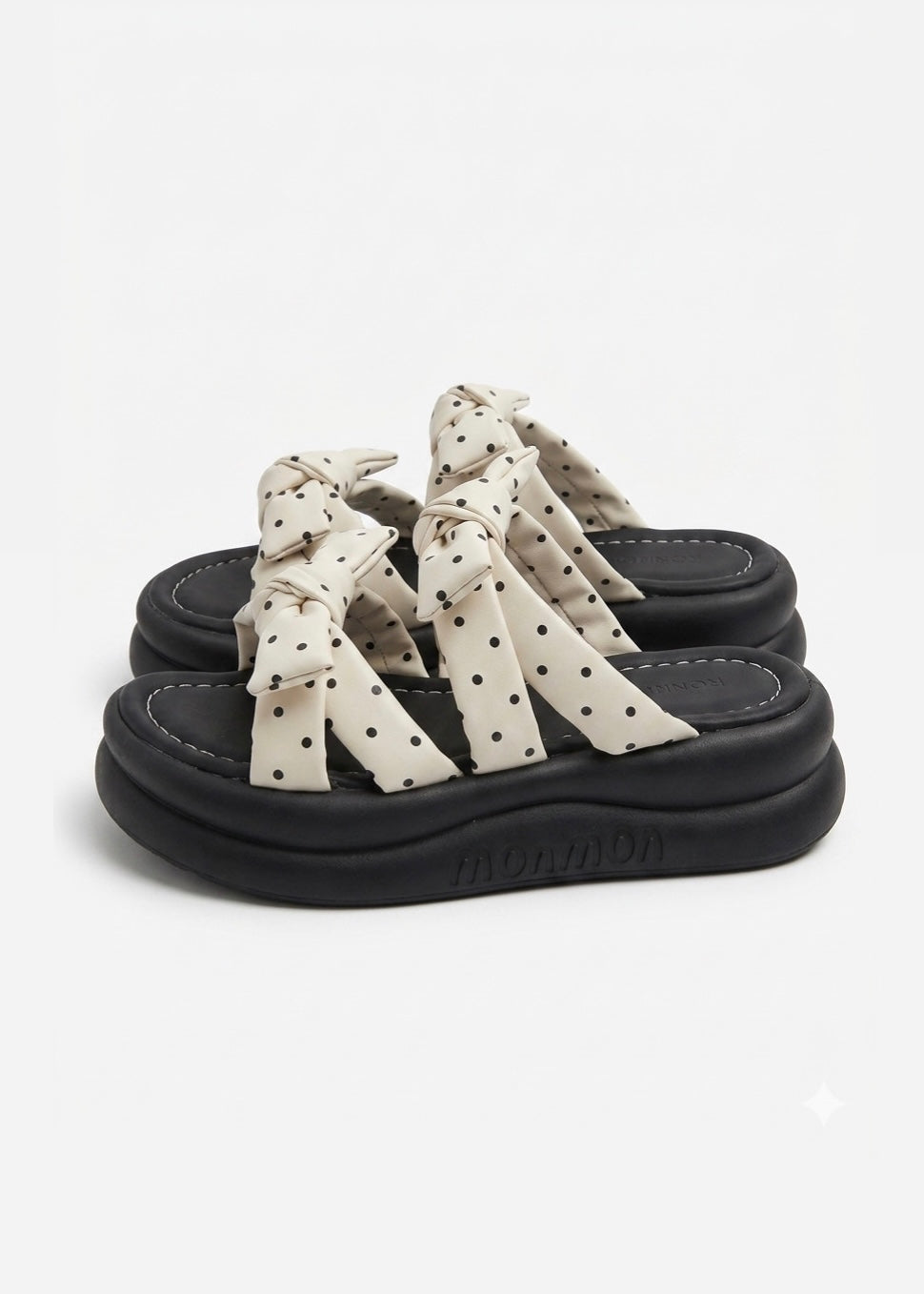 Polka Knot Sandals