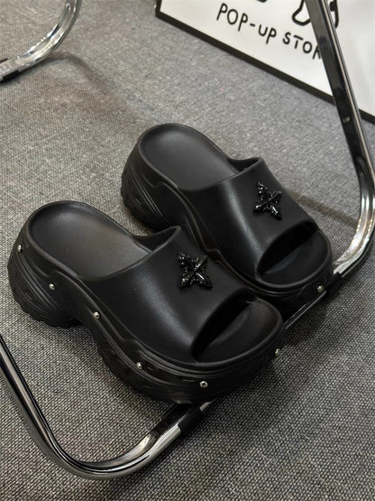 Y2K-Chrome-Butterfly Sandals +8cm