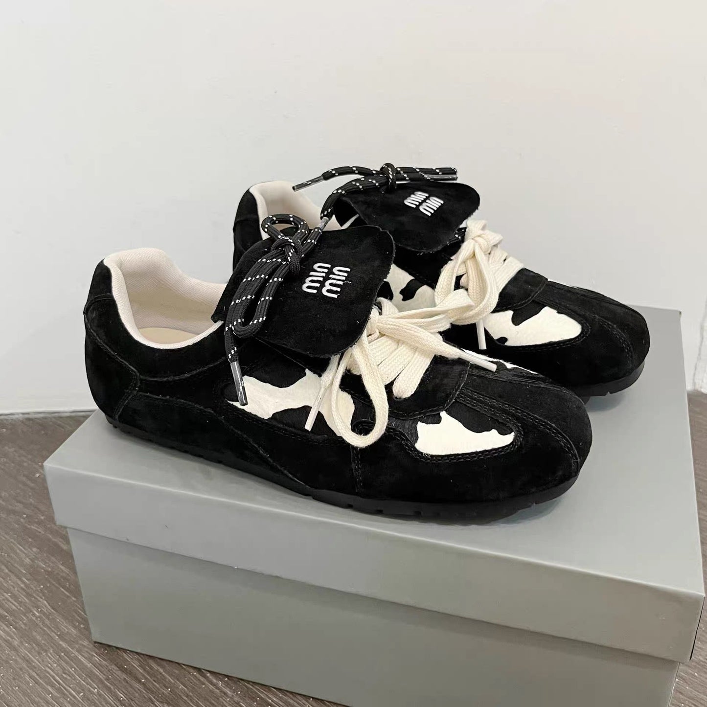 Chocolate Cowhide Sneakers