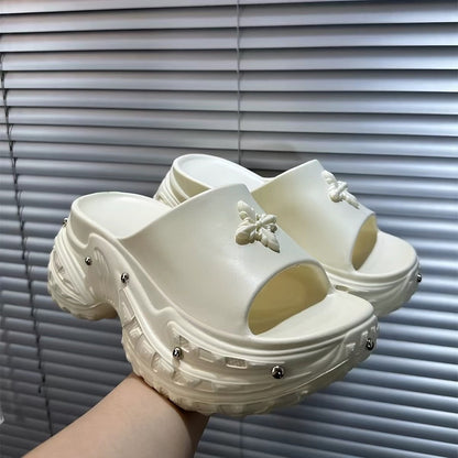 Y2K-Chrome-Butterfly Sandals +8cm