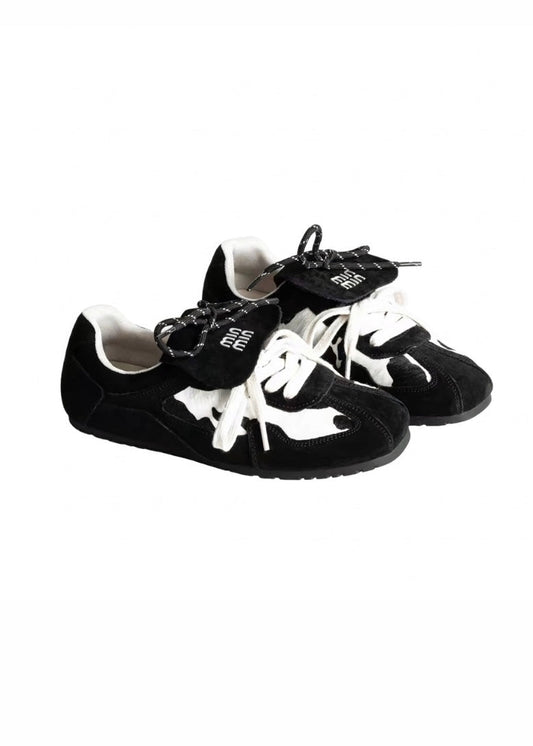 Chocolate Cowhide Sneakers