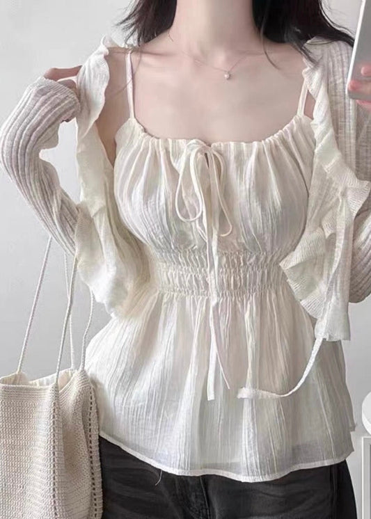 Shirring Chiffon キャミトップス