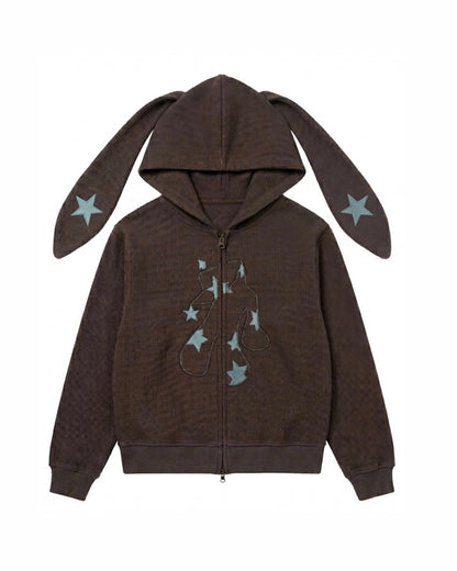 Waffle Starry ジップパーカー