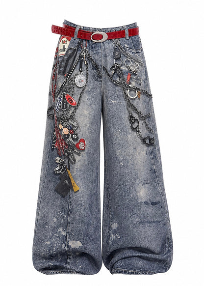 Graphic Chain Denim