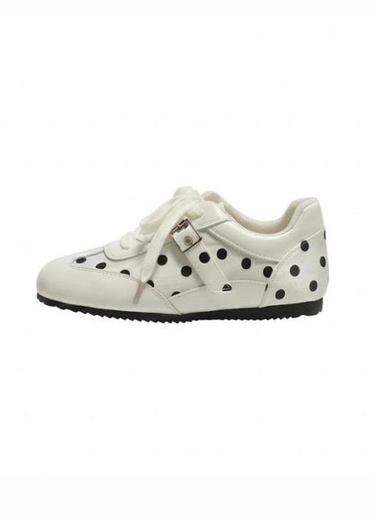 White Polka Dot Sneakers